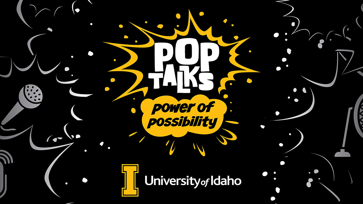 A promotion illustration for U of I POP Talks