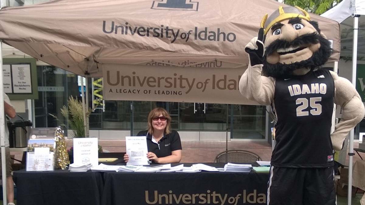 University of Idaho booth