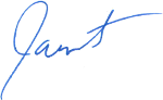 Janet Nelson's signature