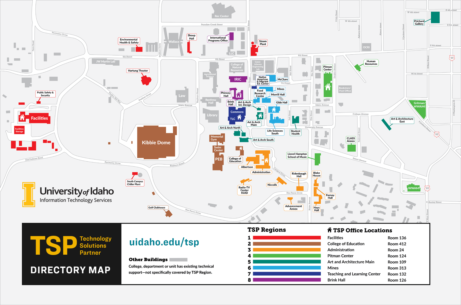 Technical Service Partners Region Map